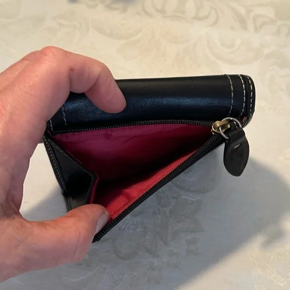 Coach‎ Y2K Legacy Turnlock Wallet Black Leather & Brass - Picture 7 of 14